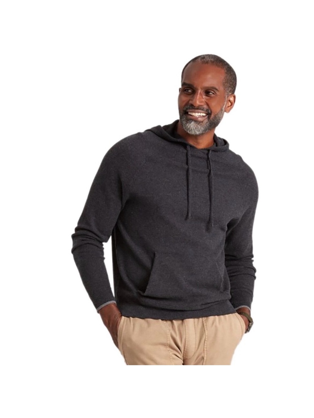 Faherty Mirage Charcoal Gray Wool & Cotton